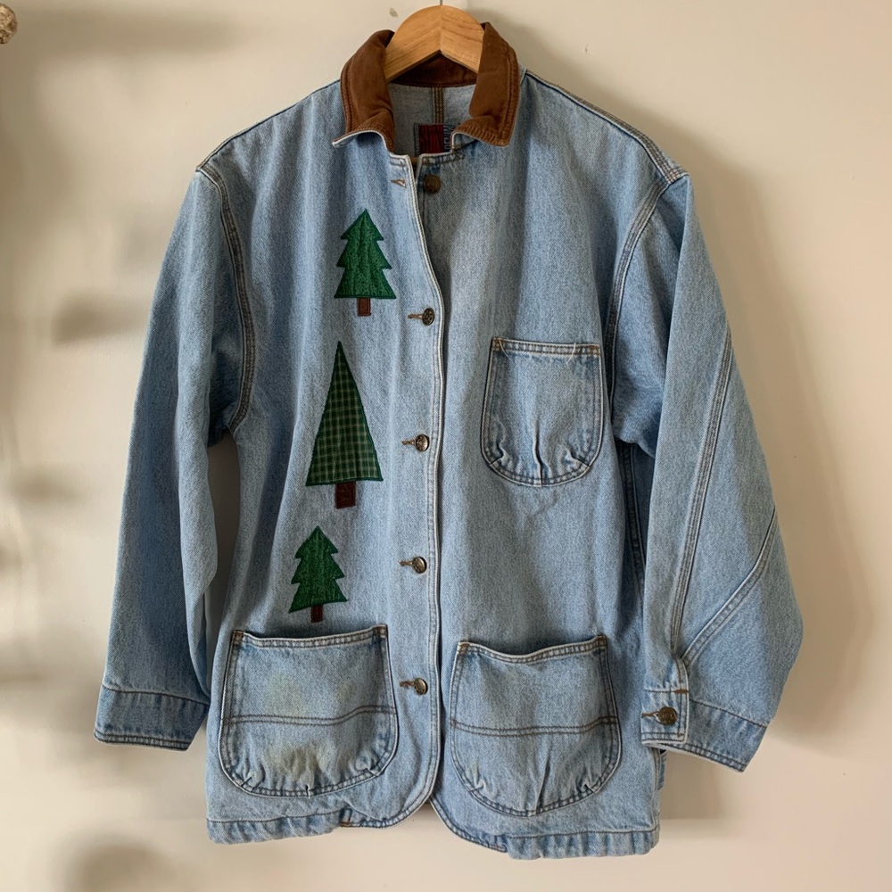 Vintage Trees Jean Jacket 🌲